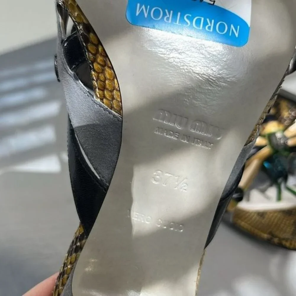 MiuMiu AW 2008 DragonflySlide Mules Heels - Picture 4 of 12